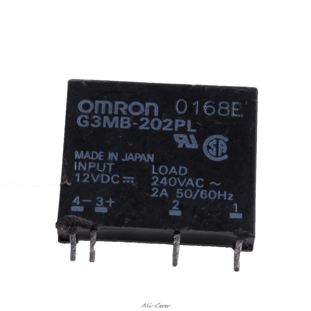 

1Pc New Solid State Relay G3MB-202P DC-AC PCB SSR In 12V DC Out 240V AC 2A