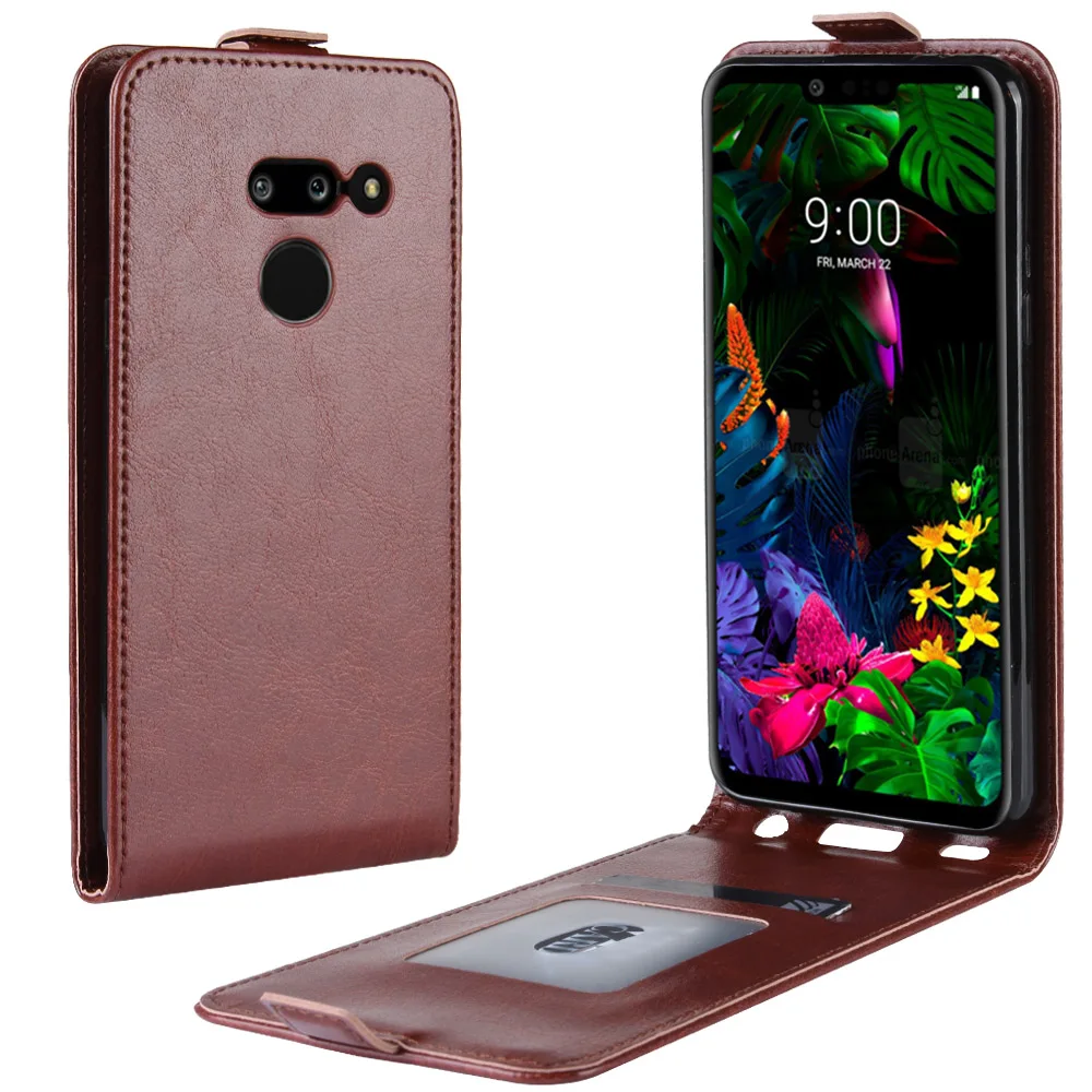 Чехол для LG G8 ThinQ LMG820 кожаный чехол Магнитный кобура с пряжкой Флип-кейс отделение для денег Защитный чехол