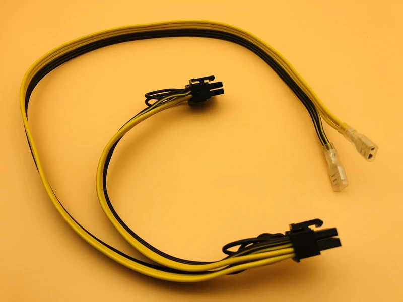 PCIE Video Card Power Cable Dual 8pin (6+2) Splitter Power Supply Wire 250 Female Terminal 18AWG Cables for ETH BTC Miner Mining