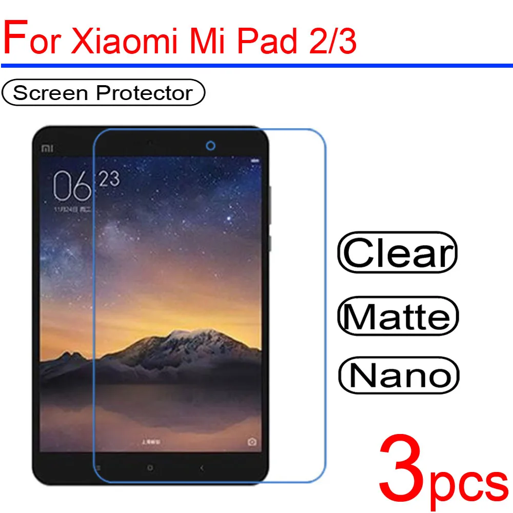 3 шт Ультра прозрачная мягкая lcd для Xiaomi Mi pad 1 2 3 4 защитная пленка для экрана Защитная пленка для Xiaomi Mi Pad 1/2/3/4 защитная пленка