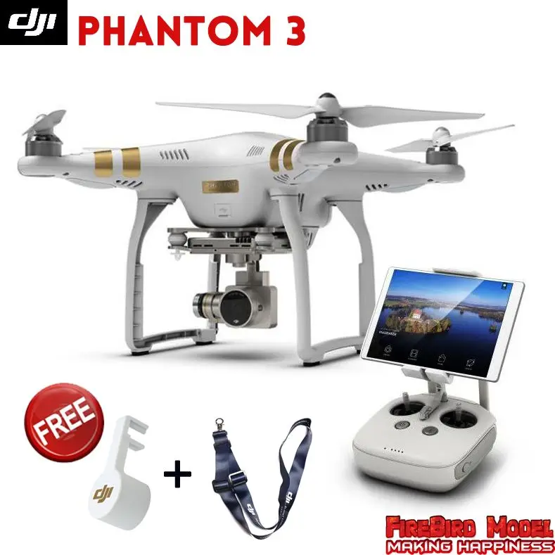  Original DJI Phantom 3 Professional rc Drone with  4K Full HD camera build in GPS system  FPV  live HD video view Quadcopter  