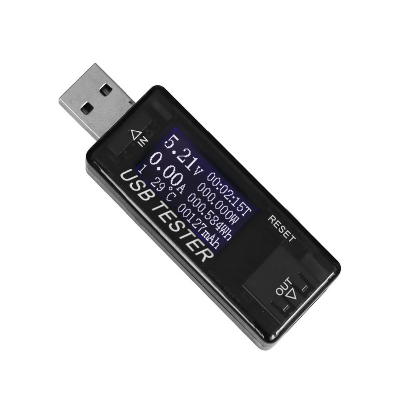 8 в 1 QC2.0 3,0 USB Тестер Цифровой вольтметр Ток Напряжение измеритель емкости энергии Банк питания зарядное устройство индикатор детектор