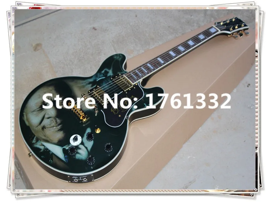 

Chinese factory Custom Star memorial B.B.King electric guitar with maple body rosewood fingerboard,can be customized