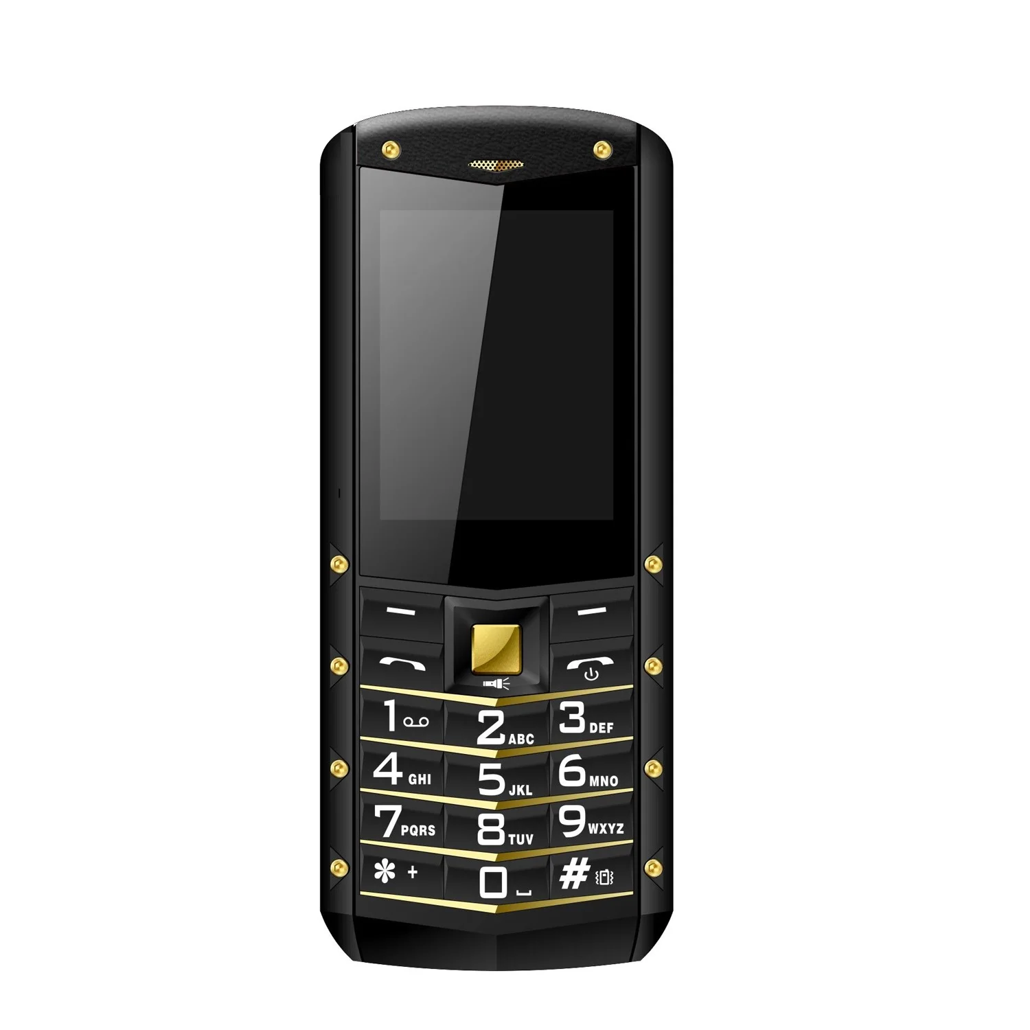 AGM M2 IP68 Водонепроницаемый телефона 2,4 дюйма Телефон Бар Dual SIM карты Bluetooth 1970 mAh FM 32 Мб Оперативная память 32 Мб Встроенная память клавиатура 2G GSM телефон - Цвет: Золотой