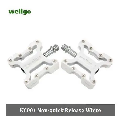 Wellgo KC001 с зарядными устройствами без quick Release Quick Release велосипедные Педали Дорожный велосипед Сверхлегкая педаль MTB велосипедные педали - Цвет: white