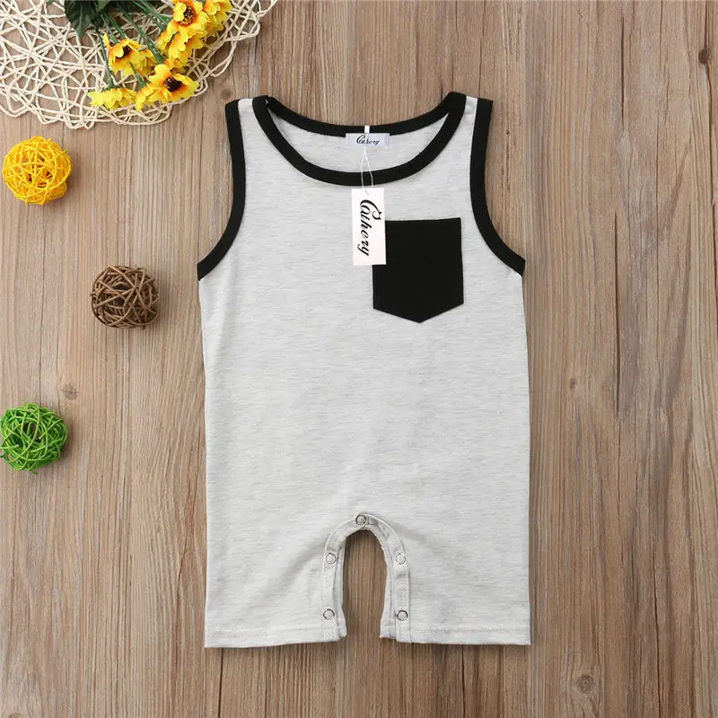 Emmababy الوليد طفلة الصبي جيب أكمام رومبير بذلة وتتسابق الملابس الربيع الصيف الملابس هدايا Emmababy الوليد طفلة الصبي جيب أكمام رومبير بذلة وتتسابق الملابس الربيع الصيف الملابس هدايا