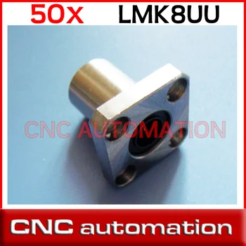 

50pcs LMK8UU 8mm Square Flange Linear Bearing