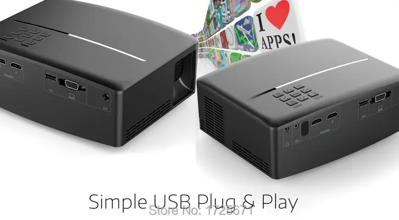 Vivibright GP80 Mini projector (7)