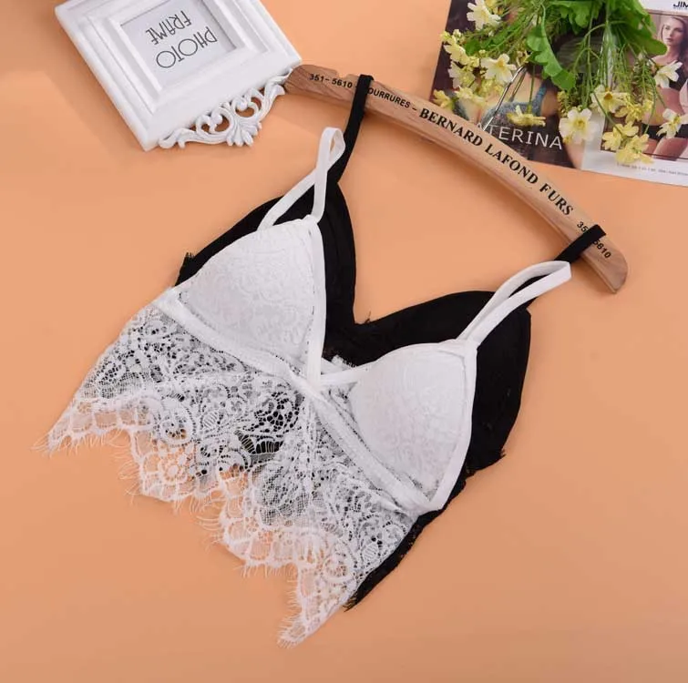 Нарядные Кружевные пикантные Для женщин белье Повседневное Lace Bralette бюстгальтер Мягкий Стретч сна бюстгальтер Мода Растениеводство