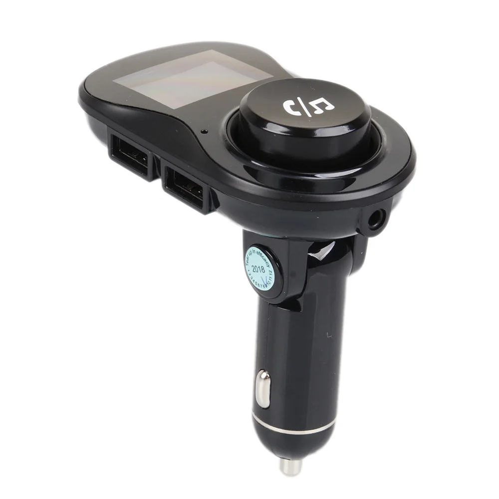 Беспроводной Bluetooth Автомобильный fm-передатчик комплект USB зарядное устройство 2.1A громкой связи Поддержка ЖК-дисплей MP3-плеер автомобильные интерьеры