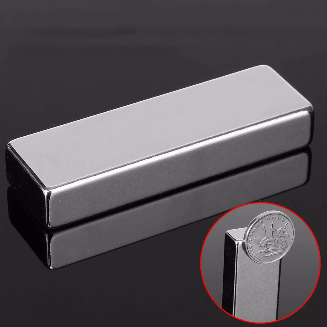

1pc Powerful N52 Cuboid Block Neodymium Magnets Permanent Super Strong Rare Earth Fridge Magnet 60*20*10mm Mayitr