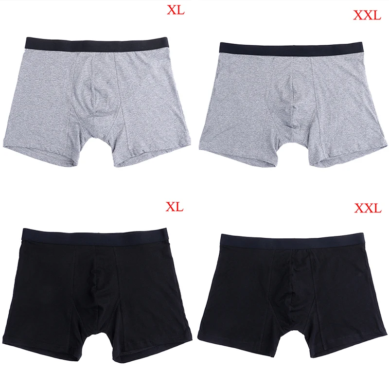 XL XXL Men Boxers Long Edition Underwear Boxer Cotton Breathable