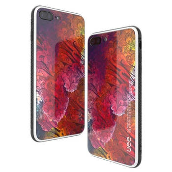 

European and American style Apple XSmax tempered glass case marble texture iPhone 6S / 7/8 plus / iPhone XR anti-drop phone case