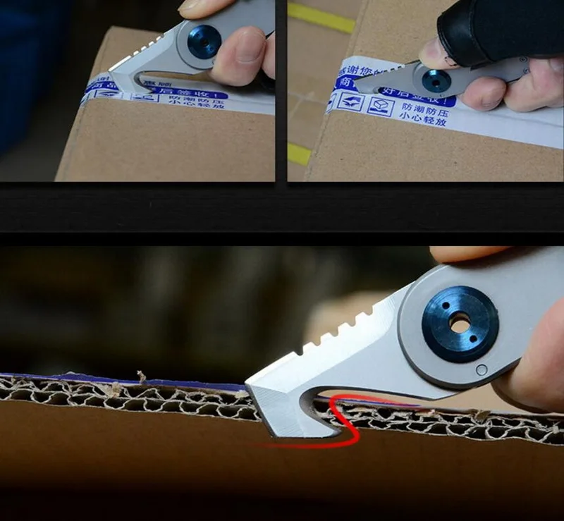 Универсальный открытый сталь EDC портативный инструмент, карманный инструмент нож, брелок кулон, конверт резак