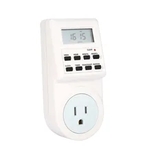 The New 12/24 Hours 7days/week EU/US/UK/AC Plug Programmable Timer Switch Socket Digital LCD Electronic Plug-in Smart Home