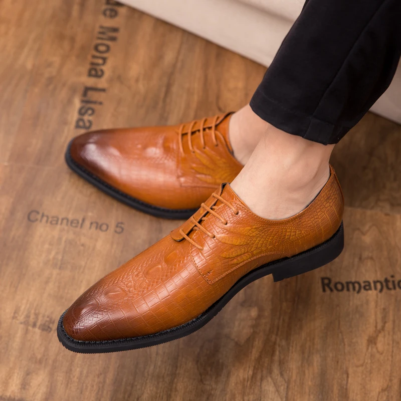 Large size 38-48 Fashion Formal Leather outdoor comfortable Shoes Men High Quality Man Oxford working men shoes w5 | Обувь