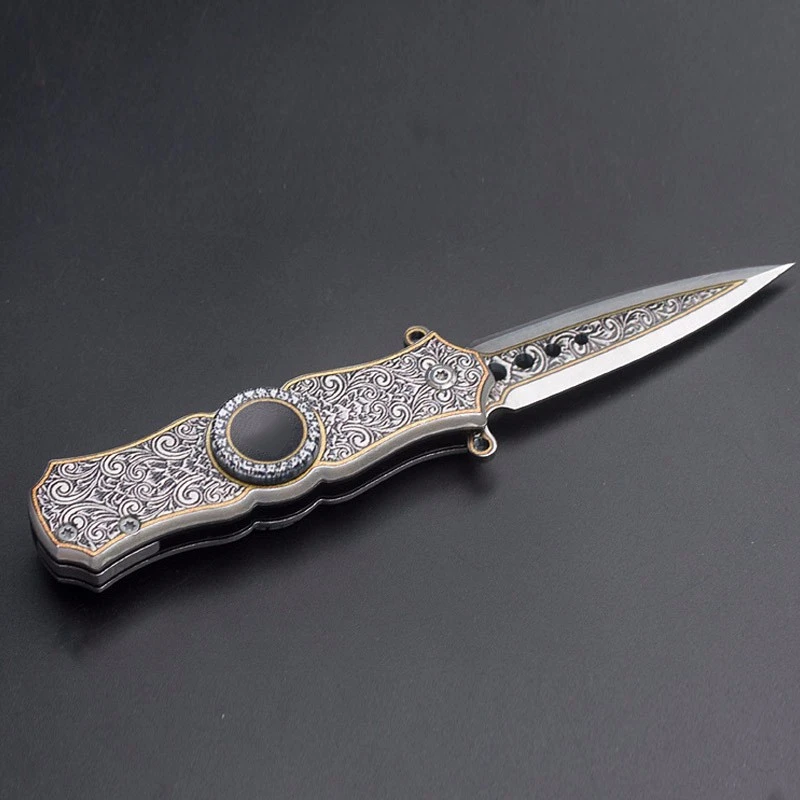 

Multifunction Gyros Knife Folding Knife Portable Camping Mini Tactical Rescue Survival Outdoor Tool Hunting Knife