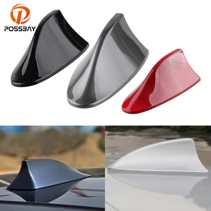 

POSSBAY Universal Car Auto Roof Shark Fin Antenna Fit Ford Kia Peugeot Mazda VW BMW Audi Nissan Car Stickers Decoration