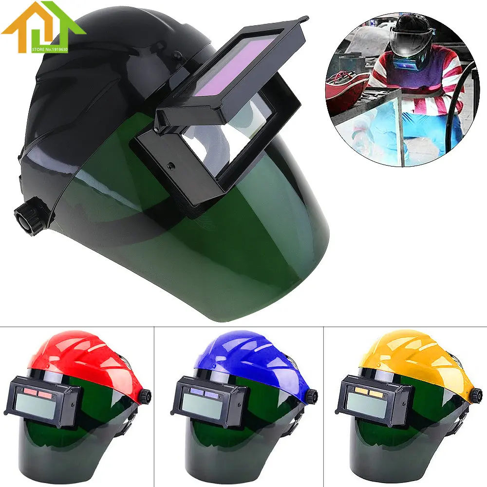 

4 color Solar Automatic Variable Light Welding Mask with Solar Charge Function and Solar Power Auto Darkening Filter Lens Hood