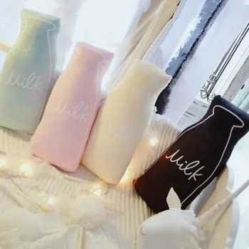 

4 Colors Cute Milk Bottle Shape Cushion Pillow Baby Kids Calm Sleep Toys Nordic Style Sofa Room Bed Decoration Photo Props