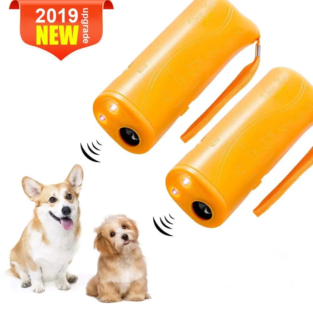 

Pet Dog Repeller Anti Barking Stop Bark Dog Training Device Trainer LED Ultrasonic 3 in 1 Dog Repeller
