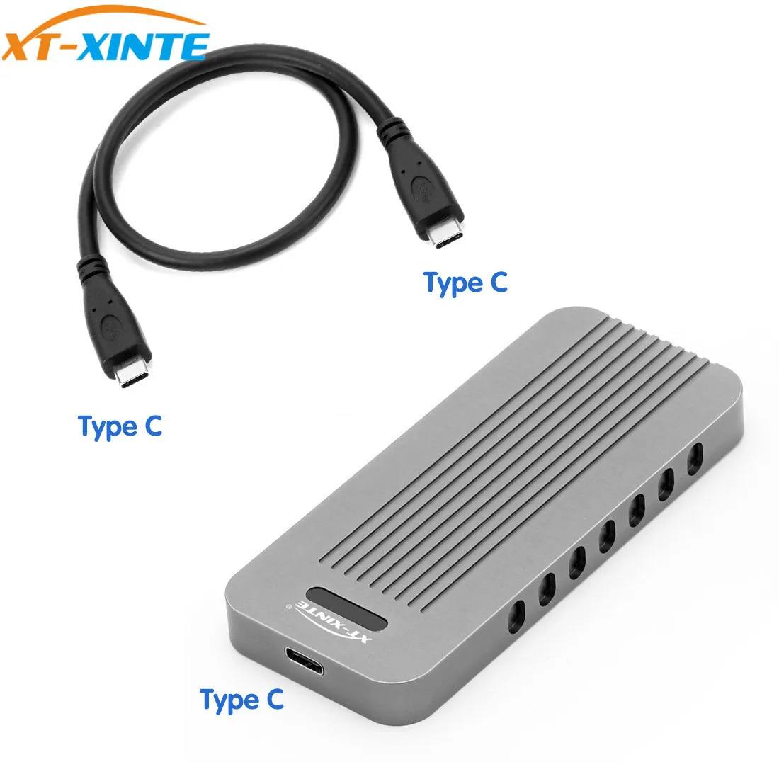 Металлический внешний M.2 до 10 Гбит/с USB 3 1 Тип C для NVMe PCIe 0 SSD Корпус чехол M ключ USB3.1