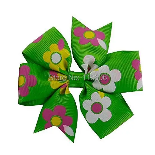 Baby Girl Cartoon Grosgrain Ribbon Boutique Hair Bows Alligator Clips6.jpg