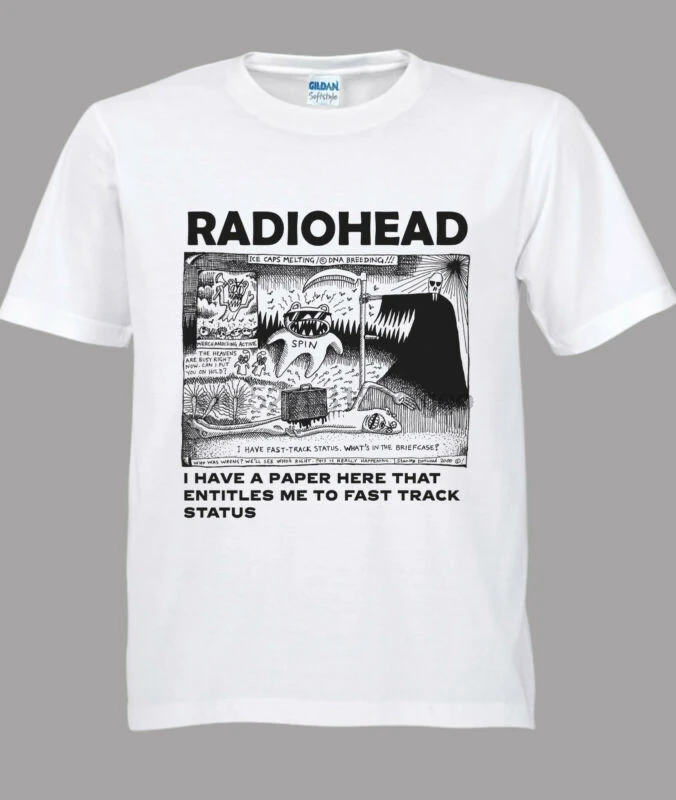 

Radiohead North America Tour Concert Tshirt White size S to 3XL