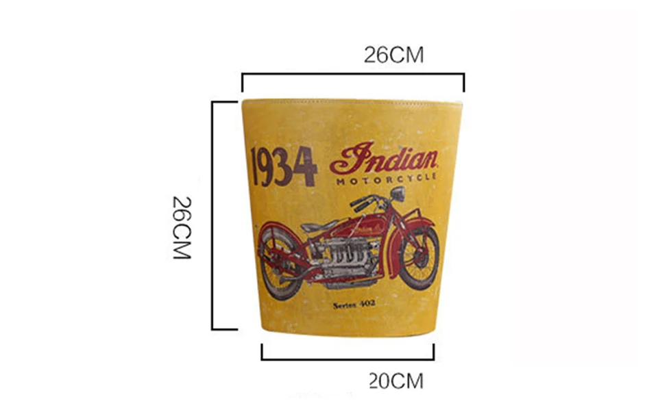 Креативное винтажное кожаное мусорное ведро для гостиной, спальни, террасы, офисное бумажное ведро для кухни, ванной комнаты, водонепроницаемое мусорное ведро