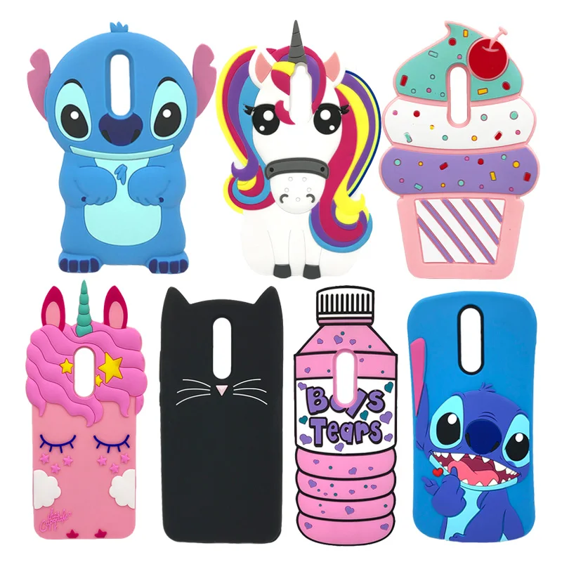 

For Huawei Mate 10 Lite Case Cute 3D Silicon Unicorn Stitch Cat Cartoon Soft Phone Cover Case For Huawei Nova 2i / Mate 10lite