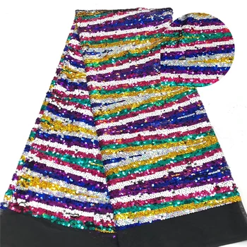 

Tollola 2019 New Style Sequins French Net Lace Fabric 3D Flower African Tulle Mesh Lace Fabric High Quality African Lace Fabric
