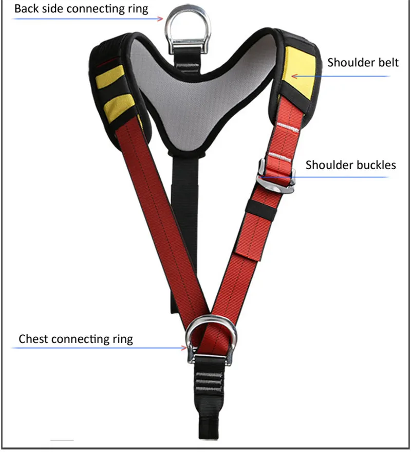 Для использования на открытом воздухе на высокой высоте ремень безопасности для защиты верхней части тела ремень безопасности на плечо пояс безопасности