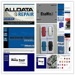 Alldata 10.53 и Митчелл по требованию + Moto тяжелых грузовых автомобилей + ATSG новейший полный 49in1 HDD 1 ТБ автосервис программное обеспечение