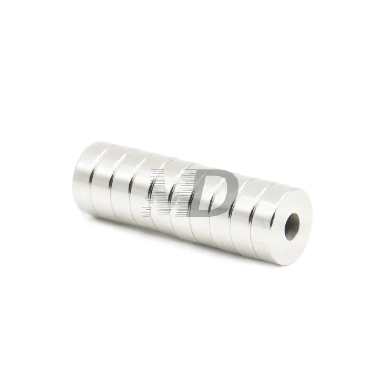 

50pcs Super Strong Round Neodymium Countersunk Ring Magnets 15mm x 3mm Hole: 3mm N50 Neodymium Magnet Free Shipping