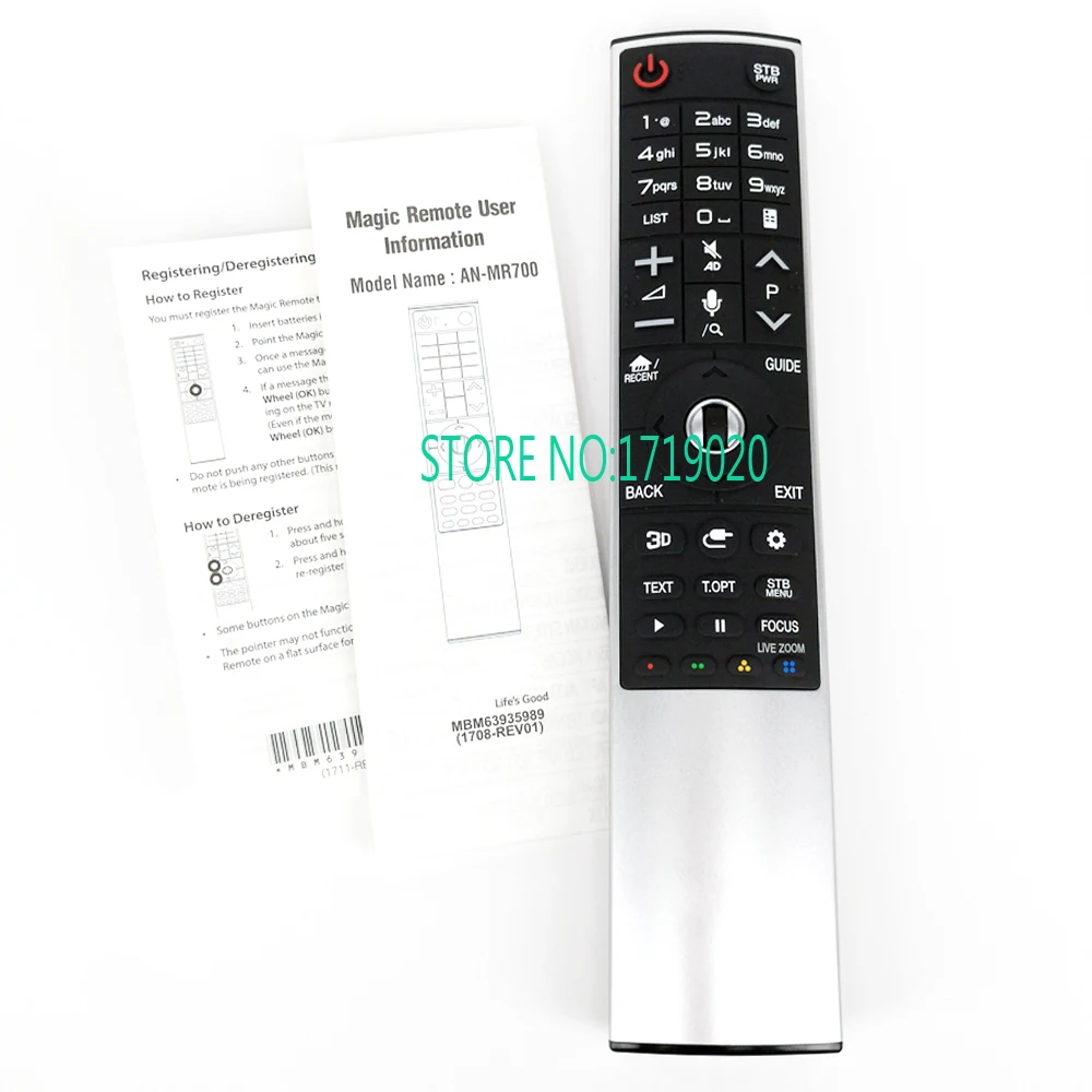 

New Original For LG SMART TV AN-MR700 Magic Remote Control With Voice Mate 3D Remoto controller with logo