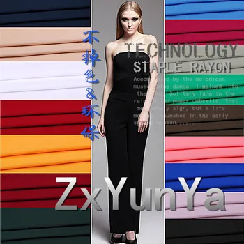 

Not Fade The Whole Process Environmental Protection Rayon Fabric solid Color Artificial Cotton Fabric Practice homewear
