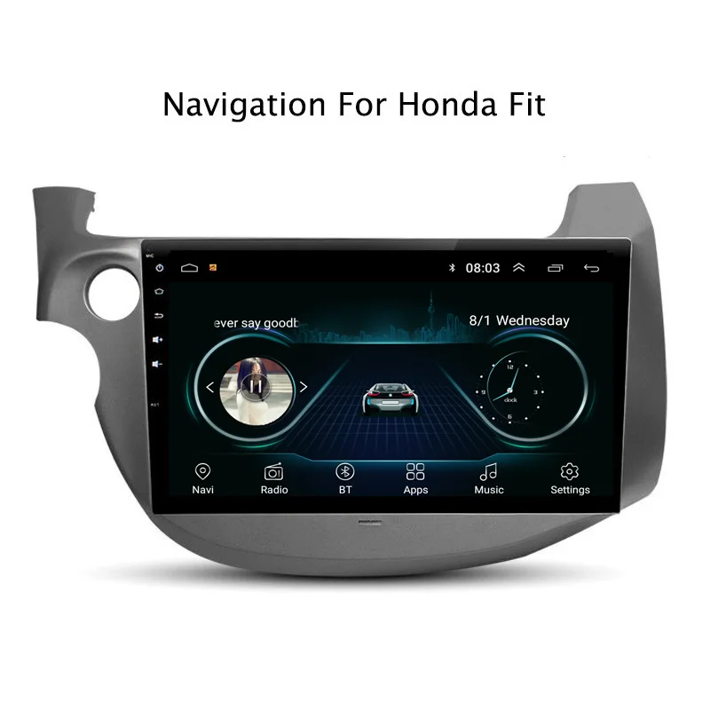 NaviTopia Android 8 1 автомобильный Радио стерео плеер для Honda Fit 2008 2009 2010 2011 2012 2013 с