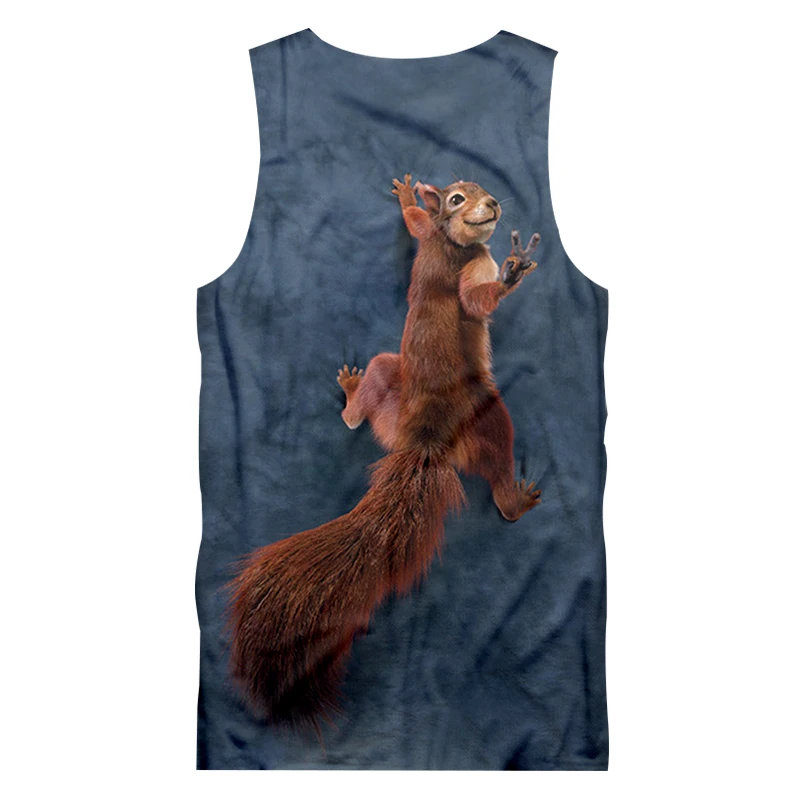 CJLM новый дизайн крутые майки мужские забавные принты милые коричневые белки 3d