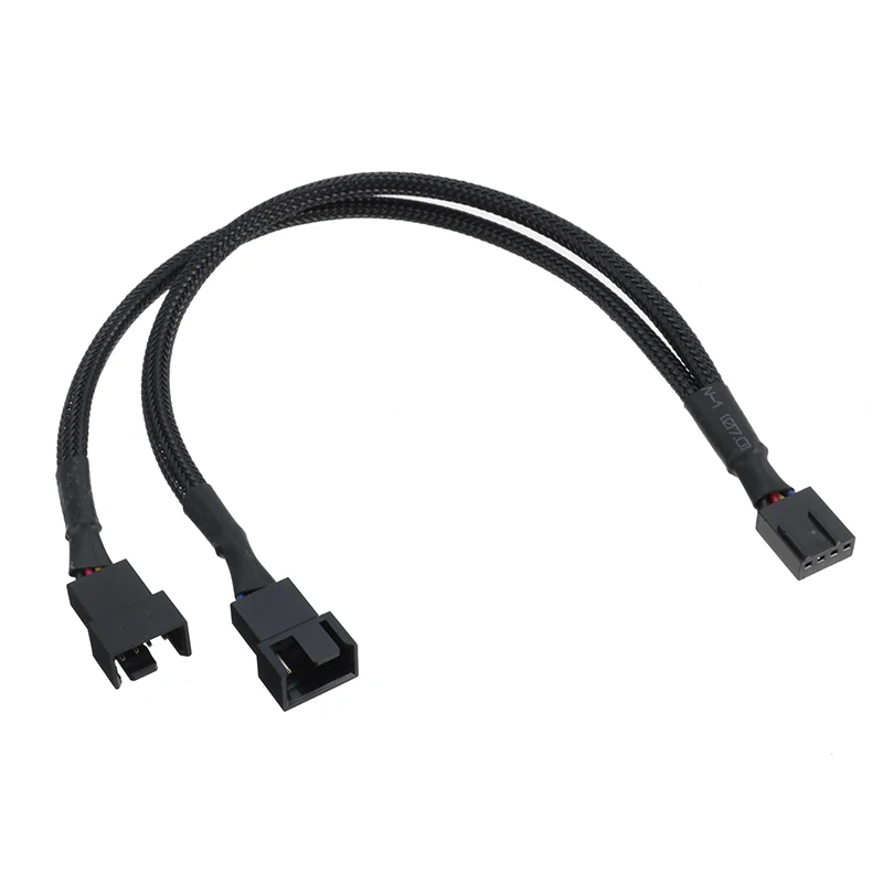 

PMW Computer Fan Y Splitter Cable PC Fan Conversion Cable 1 to 2 Cable Connector Adapter 4Pin Fan Extension Cable Line GB370