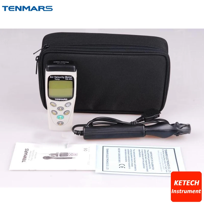 

Air Velocity Meter Airspeed Anemoscope Anemometer Tester -20~60 C TM403