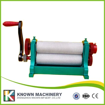 

86*310mm cell size 5.3mm Hot sale Manual Beeswax foundation sheets making machine