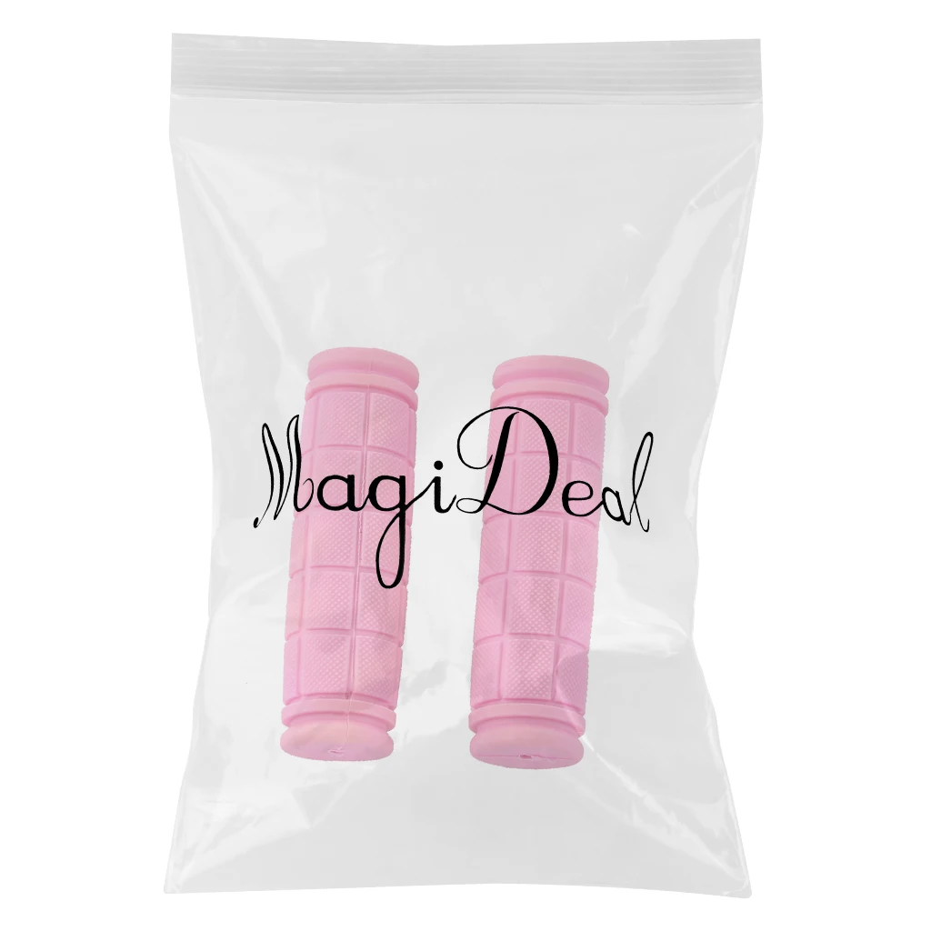 Skid-Proof  Anti-slip Soft Rubber Handlebar Grip Covers for Fixie Bike Bicycle Pink Bicycle Accessories