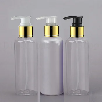 

150ml X 50 empty round lotion cream pump plastic bottles,150cc shampoo bottle container with dispenser cosmetic container