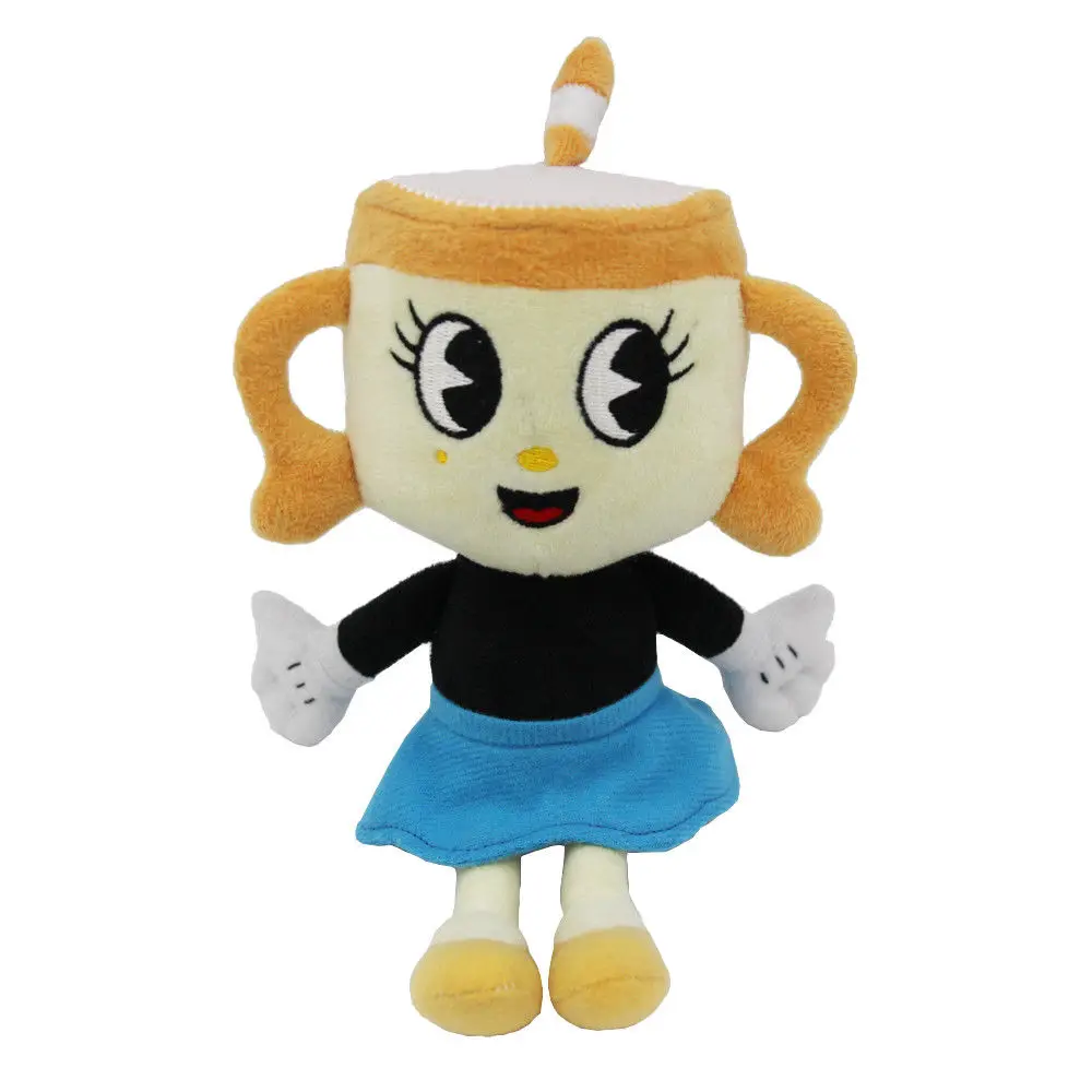 Cuphead игра Ms Chalice плюшевые игрушки 20 см Мягкая кукла|Персонажи мультфильмов и кино|