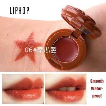 

Liphop makeup Moisturizing lipstick cream 6 colors flower lipstick pumpkin warm color lip balm easy to wear and waterproof BN049