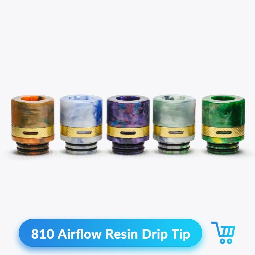 

Quartz Banger 810 Drip Tip Adjustable Airflow for V8 RTA Tank Atomizer Electronic Cigarettes Tank Mouthpiece Vape Accessories