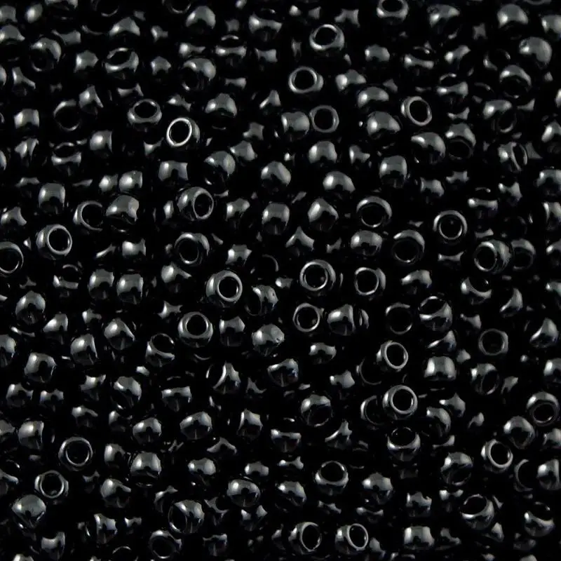 16 г 1000 шт 2 мм 12/0 черный сплошной цвет непрозрачные круглые свободные распорные бусины Cezch стеклянные бусины для изготовления ювелирных изделий DIY Швейные бусины