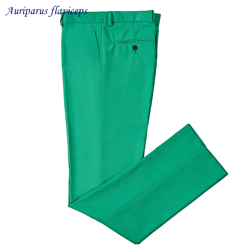 Green 3 Suit Style For Man Peaked Lapel Groom Tuxedos And Groomsman Suit (jacket+Vest+pants)