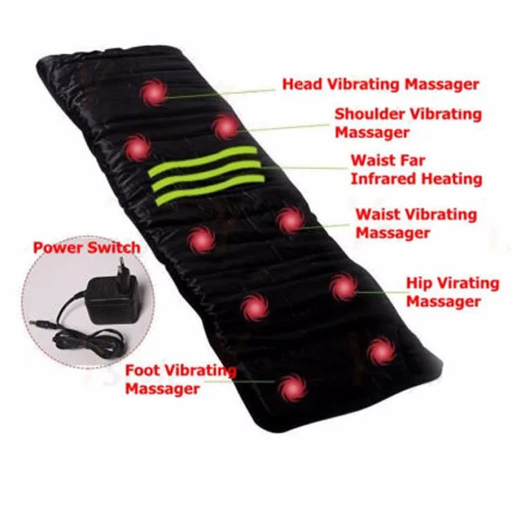  Household foldable Massage Mattress Sleep Beauty Spa Heating Vibrating Head Neck Leg Massager Bed C