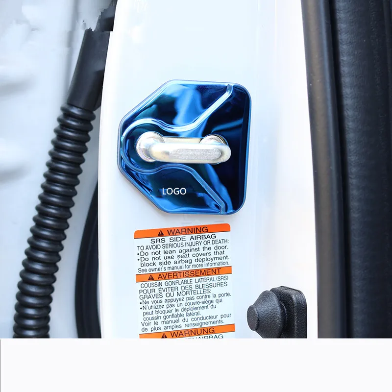 

4PCS/SET Stainless Steel Door Lock Protective Cover For Subaru XV Forester Outback 2018 2019 AA477